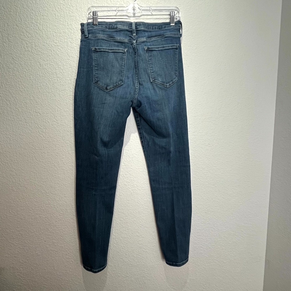 Banana Republic Jeans Womens 29 Blue Denim Medium Wash High Rise Skinny Leg - Picture 2 of 15